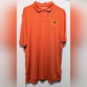 NEW Phoenix Suns Orange Columbia Golf Collared Polo Shirt Mens XL